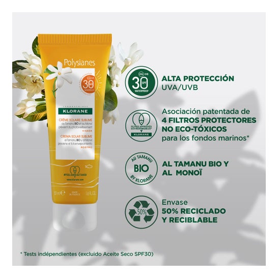 Klorane Crema Solar Sublime SPF30 50ml