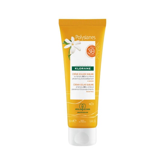 Klorane Les Polysianes Crème Solaire Visage Spf30 50Ml