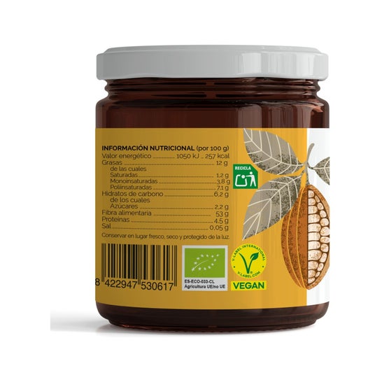 Soria Natural Crema Cacao sin Azúcar Bio 200g