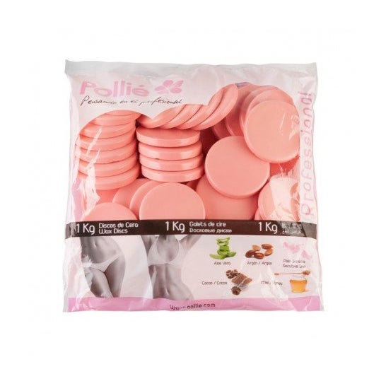 Pollié Hot Wax Discs Pink Sensitive Skin 100g