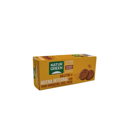 NaturGreen Cookie Whole Wheat Oats, Coconut, Cocoa 140g