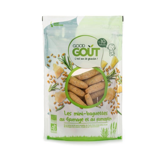 Good Gout Mini Baguettes Queso y Romero Bio 70g