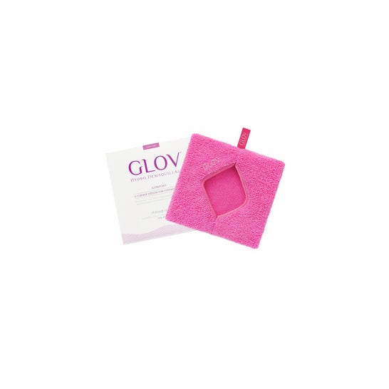 Glov Comfort Roze Make-up Remover Handschoen Microvezel
