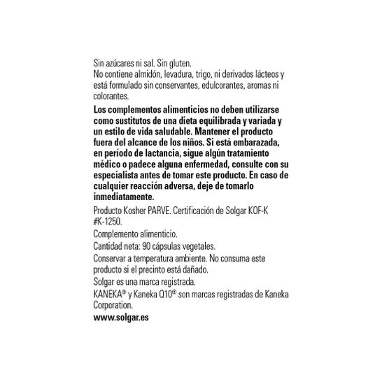Solgar Coenzima Q-10 30 mg 90vcaps