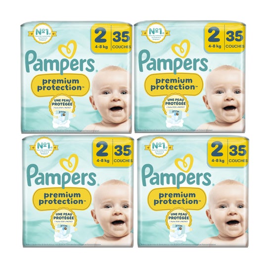 Pampers Premium Protection Größe 2 4-8kg 4x35 Stk.
