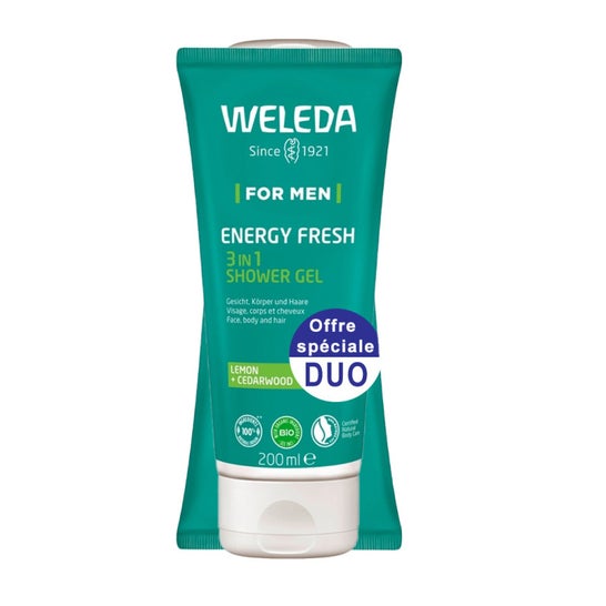 Weleda For Men Energy Fresh Gel Ducha 3 en 1 2x200ml