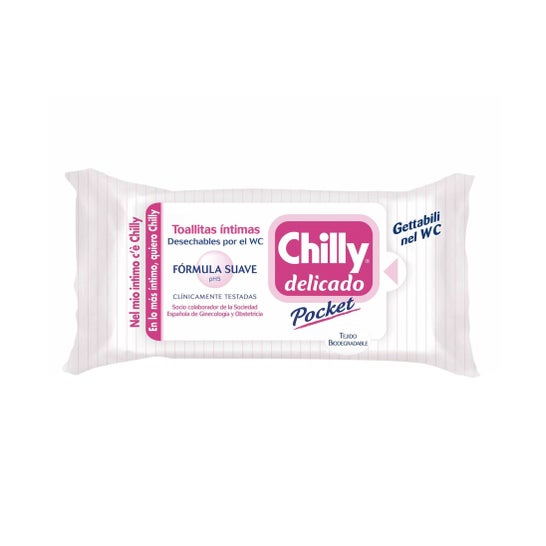 Chilly® Pocket toallitas delicado 12uds