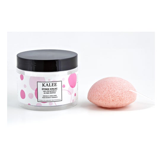 Kalee Pink Clay Konjac Sponge for Dry and Sensitive Skin