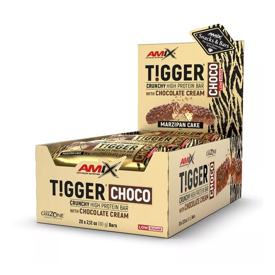 Amix Tigger Crunchy Protein Bar Mazapán 20x60g
