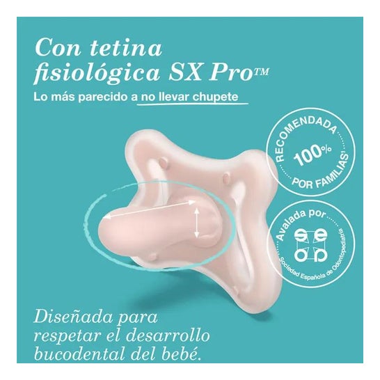 Suavinex Chupete Fisiológico Silicona SX Pro 0-6m 1ud Suavinex Chupete Fisiológico Silicona SX Pro 0-6m 1ud