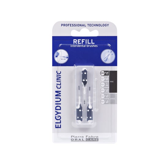 Elgydium Clinic Recarga Cepillos Interdentales 0,6mm Negro 3uds Elgydium Clinic Recarga Cepillos Interdentales 0,6mm Negro 3uds