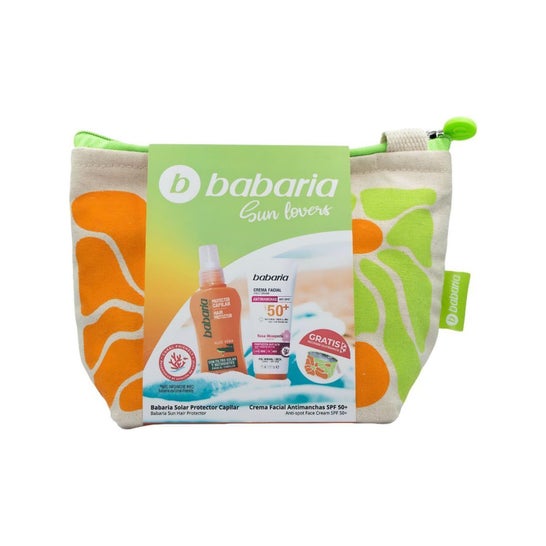 Babaria Sun Lovers Set Spf50+ Crema Facial Manchas + Protector Capilar