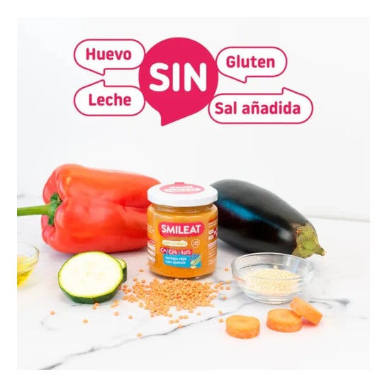 Smileat Tarrito Ecológico CA-CHI-TOS de Lenteja Roja con Quinoa 230g Smileat Tarrito Ecológico CA-CHI-TOS de Lenteja Roja con Quinoa 230g