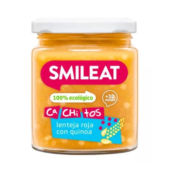 Smileat Ca-Chi-Tos Tarrito Lenteja Roja Quinoa Eco + 10M 230g
