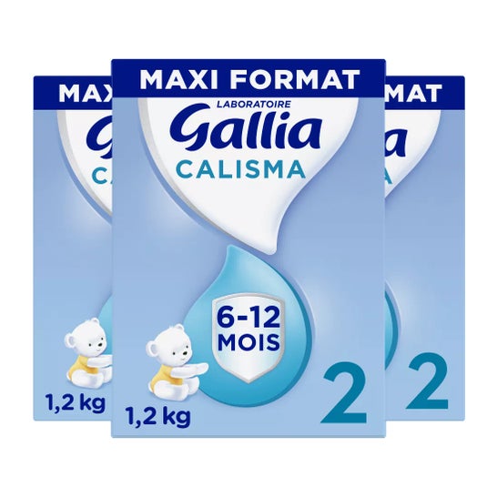 Gallia Calisma Pack Leche en Polvo 2 6-12M 3x1,2 kg