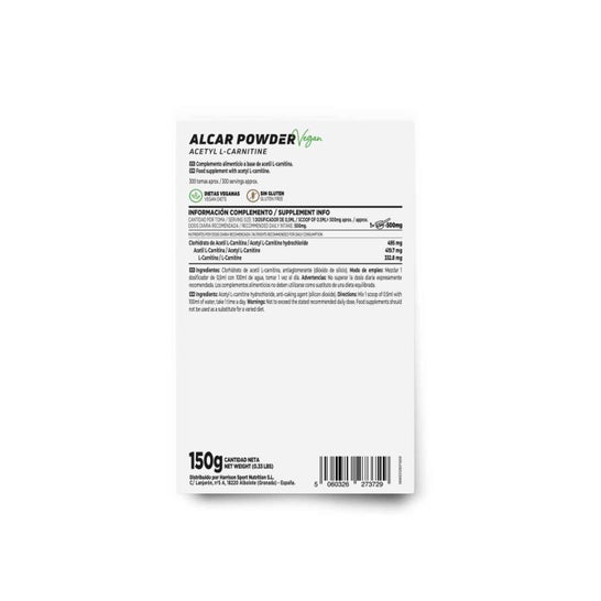 HSN ALCAR Acetil L-Carnitina en Polvo 150g