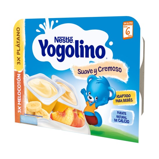 Yogolino Liscio & Cremoso Banana & Pesca 6x60g