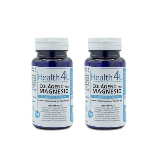 Health 4U Pack Colágeno con Magnesio 1000g 2x90comp