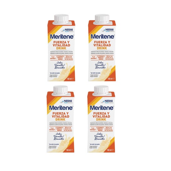 Meritene Fuerza y Vitalidad Drink Vainilla 4x180ml