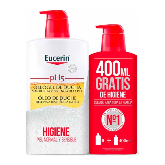 Eucerin Family Pack pH5 OleoShower Gel 1L + 400ml