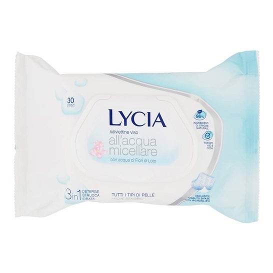 Lycia Micellar Water Makeup Remover Wipes 20uds