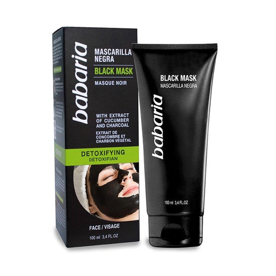 Babaria Black Mask Mascarilla Facial Negra Detoxificante 100ml Babaria,
