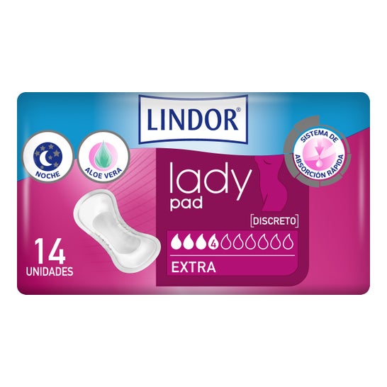 Lindor Lady Pad Compresas Extra 14uds