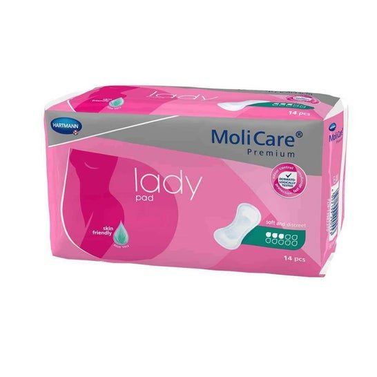 MoliCare Premium Lady Pad Compresas Incontinencia 3 Gotas Pack 2x14uds