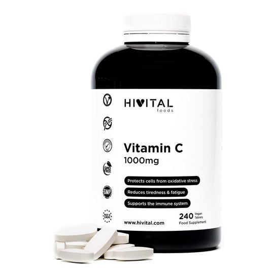 Hivital Foods Vitamin C 1000 mg 240 tabs (8 months)