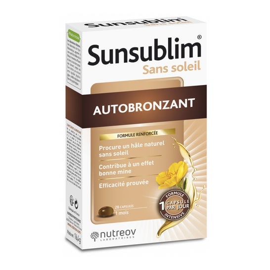Nutreov sunsublim zelfbruinende Nutreov-zonnebank 28 kappen