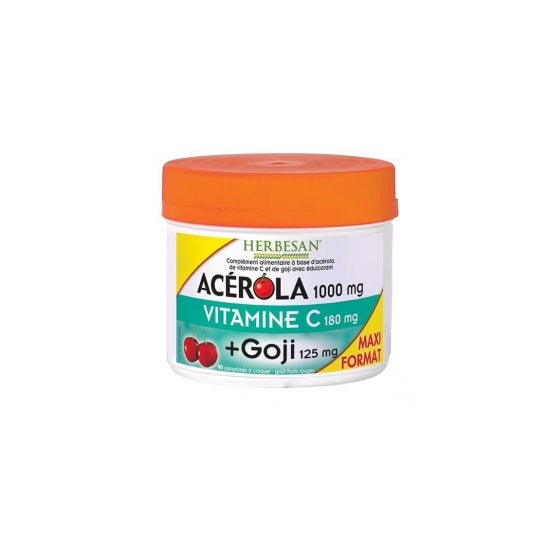 Herbesan Acerola 1000 + Goji Maxi Pot 90 Tabletten