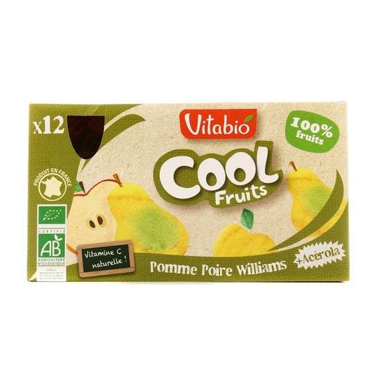 Vitabio Cool Fruits Manzana Pera 12x90g Promofarma
