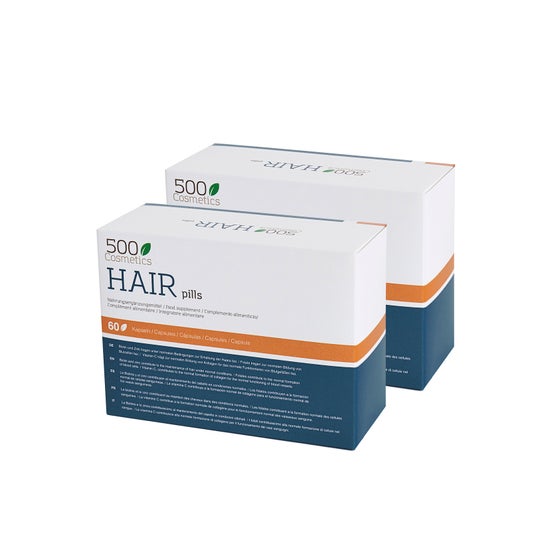 500Cosmetics Hair 60 Capsules x2