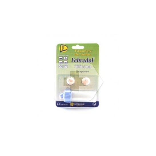 Febredol® tapones de silicona para los oídos 2 uds