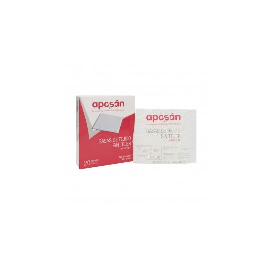 Aposan gasa Estéril Tejido Sin Tejer 10 cmx10 cm 20 gasas (2 ud/Sobre)