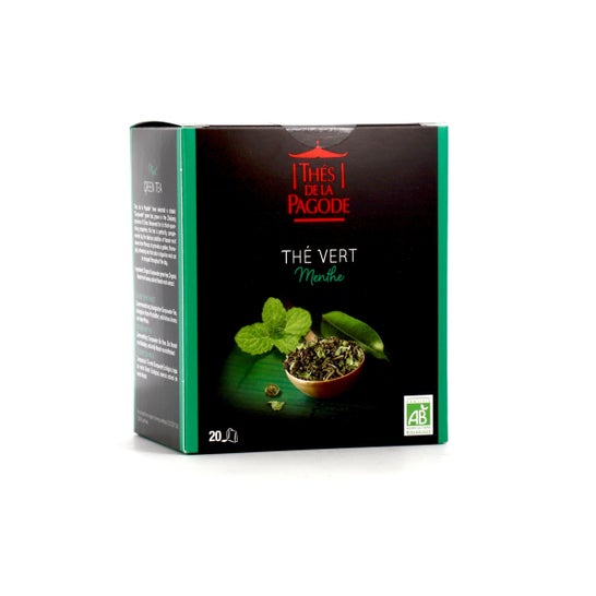 Pagoda Teas Té Verde Menta Organic 20 nudos