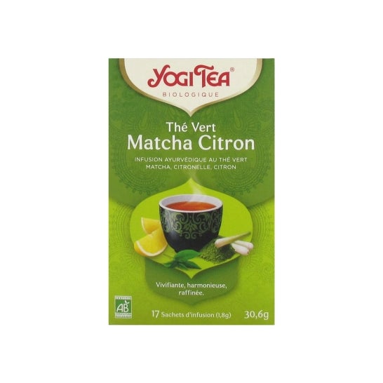 Yogi Tea Grøn te Matcha Lemon 17 poser