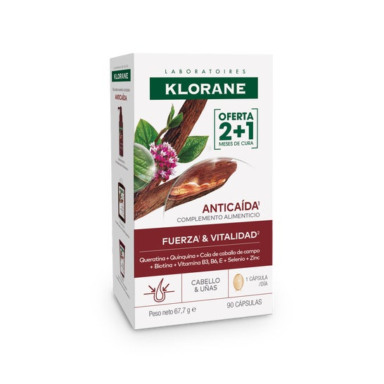 Klorane KeratinCaps Fuerza & Vitalidad 90 caps