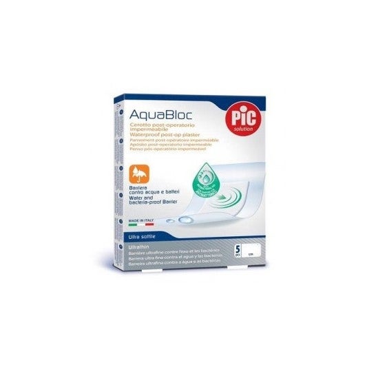 Pic Aquabloc 10X6 Estéril Antibacteriano 5Pcs 26009