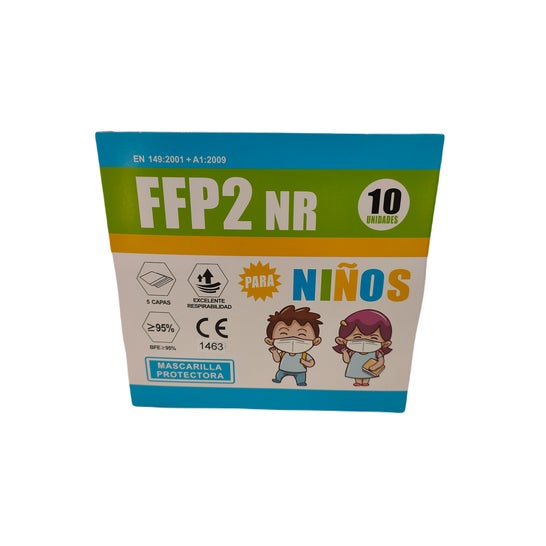 YPHD Mascarilla FFP2 Infantil Azul 10uds