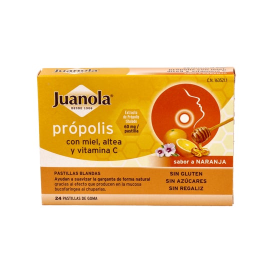 Juanola® propolis met honing, altea en vitamine C 24