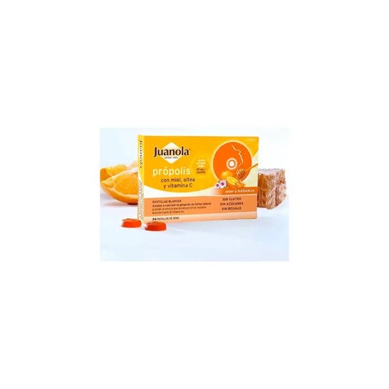 Juanola® Própolis Miel Altea y Vitamina C 24uds Juanola® Própolis Miel Altea y Vitamina C 24uds