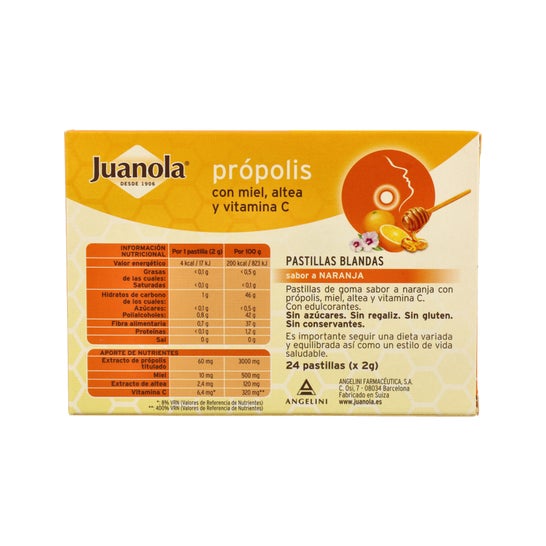 Juanola® Propolis Honey Altea and Vitamin C 24 pieces