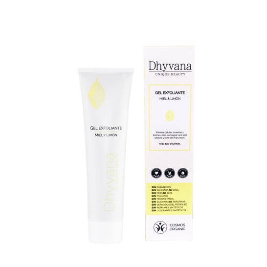 Gel exfoliante Dhyvana Unique Beauty® Miel  y Limón 100ml