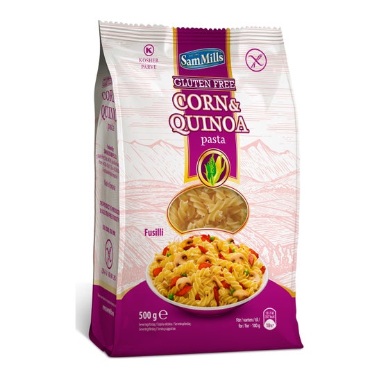 Sammills Espirales sin Gluten Maíz Quinoa 500g
