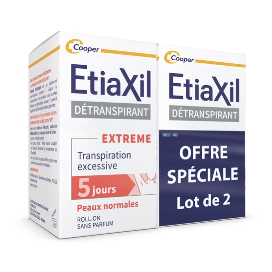 Etiaxil Detranspirante Extreme Pieles Normales Roll-On 2x15ml