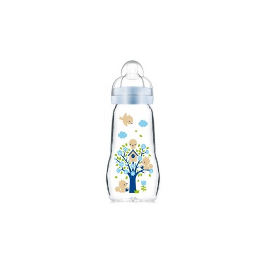 Mam Blue Glass Bottle 2 Months And + Dbit 2 Bottle 260 Ml