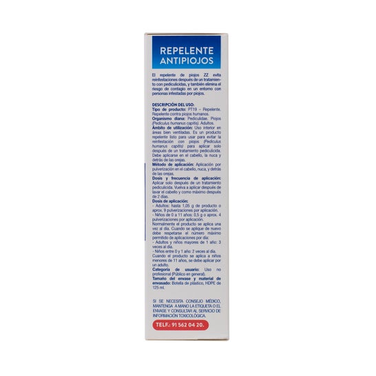Zz Repelente Antipiojos 125 ml