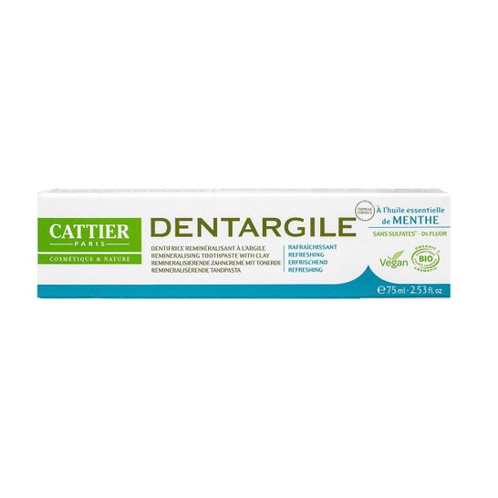 Cattier dentargile toothpaste mint 100g