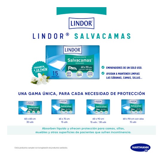 Lindor Salvacamas 40x60 cm 30 uds